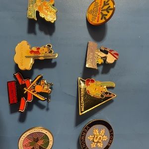 Vintage Killington, Stowe, and Mad River Glen ski pins